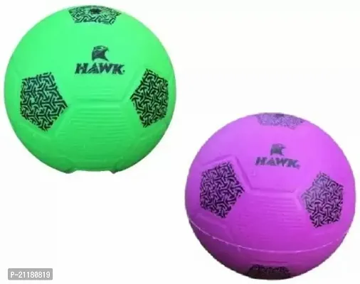 Hawk Home Play Football Creative Phthalate Free, Pack Of 2 Football - Size: 1nbsp;nbsp;(Pack Of 2, Green, Purple)