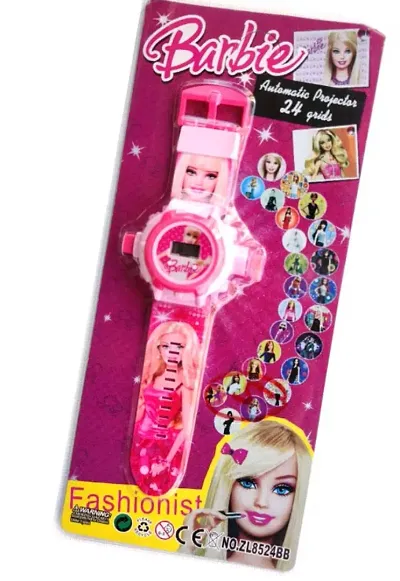 Barbie Images Digital Display Projector Cartoon Display Watch for Kids Digital Watch - For Boys Girls