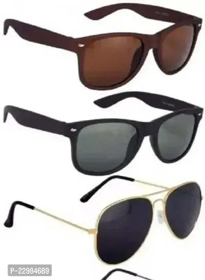 Stylish and UV-Protective Sunglasses for Every Occasion Pack of 3-thumb0