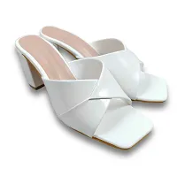 White Smart Casual Heel For Women-thumb3