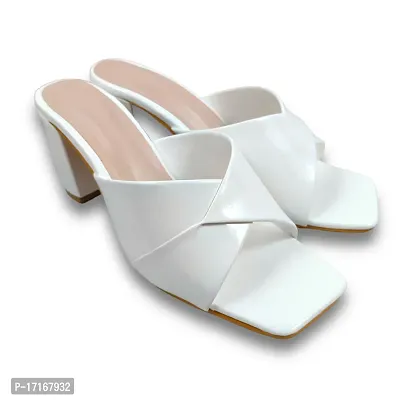 White Smart Casual Heel For Women-thumb4