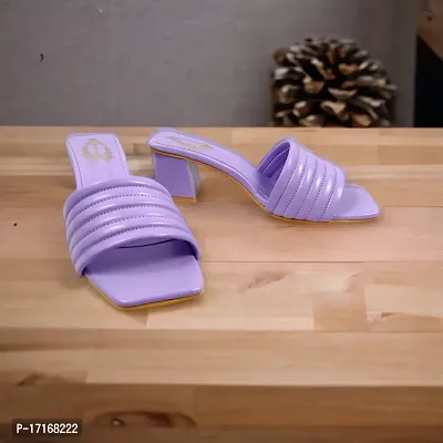 Purple Smart Casual Heel For Women