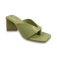 olive Smart Casual Heel For Women-thumb2