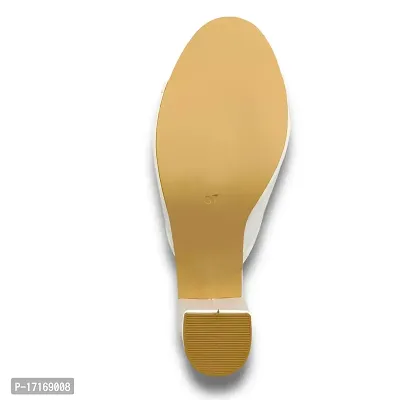White Smart Casual Heel For Women-thumb3