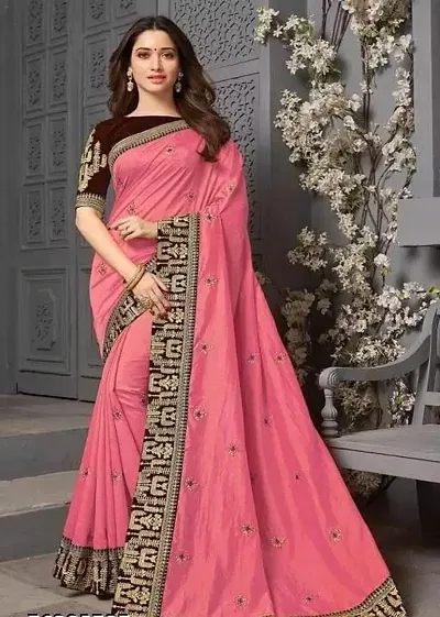 Stylish Women Art Silk Saree with Blouse piece