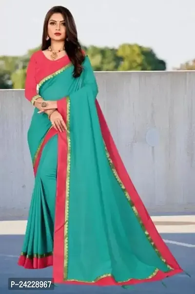 Stylish Women Cotton Saree with Blouse piece