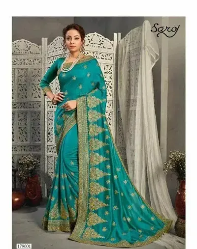 Stylish Women Saree with Blouse piece