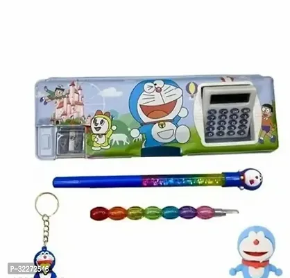 Doraemon Multipurpose Magnetic Calculator Pencil Box Combo Of 5