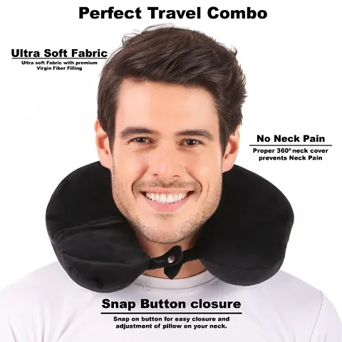 PILLOW TREE Portable Travel Pillow | Perfect Micro Fiber Neck Support Pillow | Luxury Compact  Lightweight