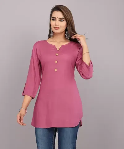 Fancy Rayon Kurti for women