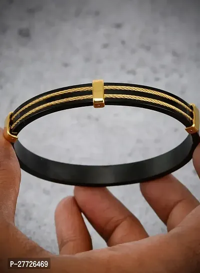 Premium Black Alloy  Bracelets For Men-thumb2