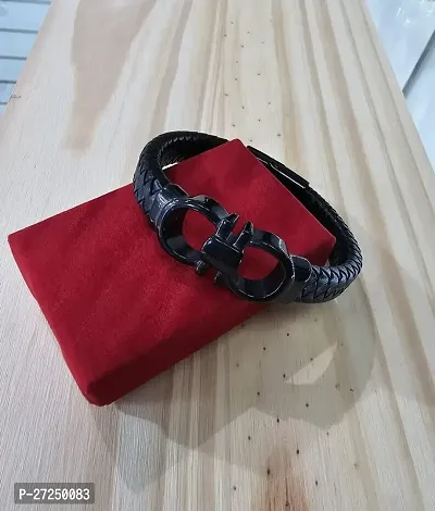 Alluring Black Leather  Bracelets For Men-thumb4