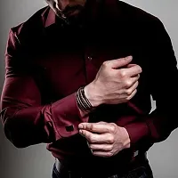 Alluring Black Leather  Bracelets For Men-thumb1