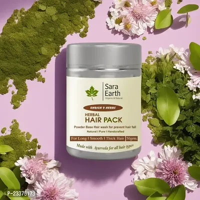 SaraEarth Root strengthining and Herbal Hair Pack for Prevent Danduruf Make strong  hair