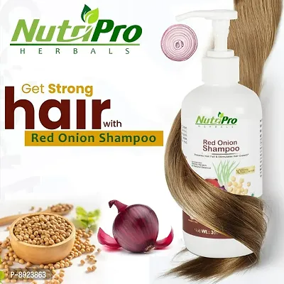 NutriPro Red Onion shampoo for Prevent Hair Fall And Stimulates Hair Growth- 300 ml-thumb5