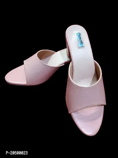 Elegant Pink Rubber Sandals For Women