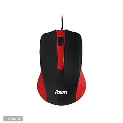 K.K Classy-Red Wired Plug  Play USB Mouse, High Resolution 6400 DPI Optical Sensor, Durable Button Design with clickable Scroll Wheel, Quick Response Ergonomic Mouse Comfortable for PC/Laptop-thumb0