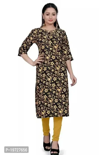 Stylish Multicoloured Cotton Blend Printed Kurti For Women-thumb0