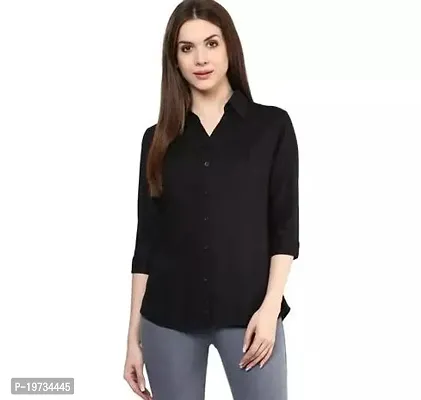 Elegant Black Polyester  Top For Women-thumb0
