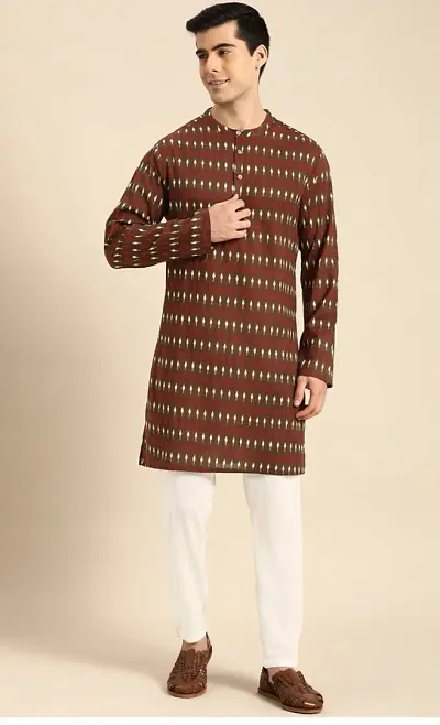 Stylish Fancy Kurta With Bottom Wear Set For Men