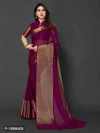 Beautiful  Art Silk   Saree with Blouse Piece For Women-thumb0