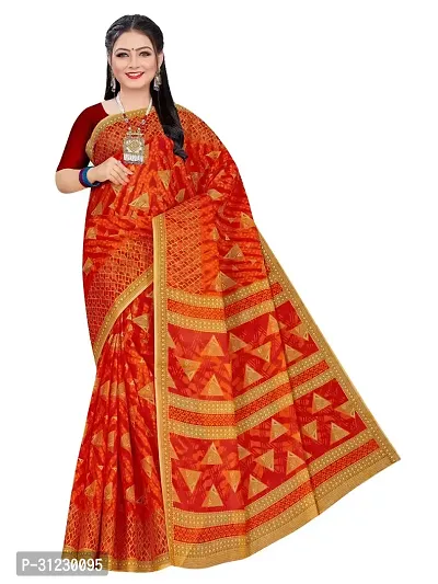 Stylish Cotton Multicoloured Shibori Saree without Blouse piece