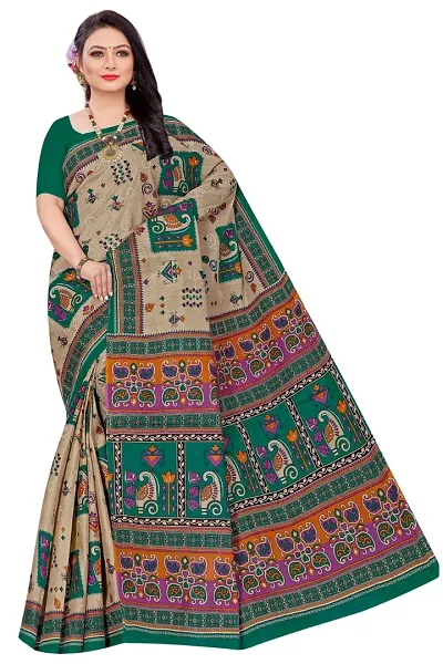 Glamorous Mulmul Cotton Saree without Blouse piece 