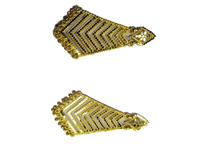 ATS Designer Gold Jhumka earrings for women Ethnic Jhumka earrings Alloy Jhumki Earring