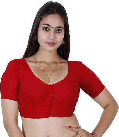 Solid Cotton Readymade Blouses
