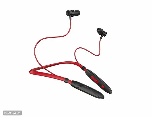 Stylish Red In-ear Bluetooth Wireless Headphones With Microphone-thumb0
