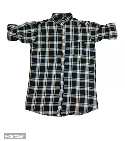 Classic Cotton Checked Casual Shirt for Men-thumb0