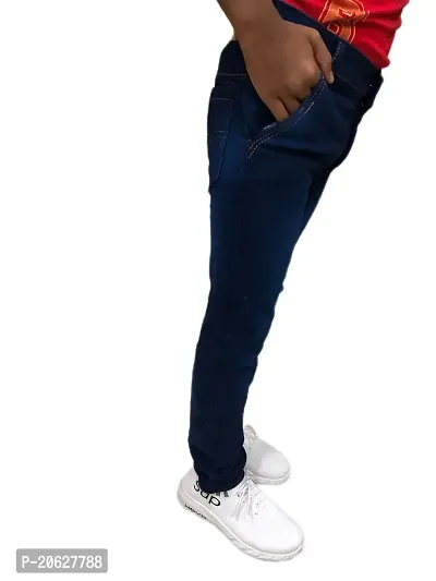 DECAN JEANS Boy's Denim Regular Fit Stretchable Jeans (Deep Blue, SP-DEEP)-thumb3