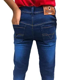 DECAN JEANS Boy's Denim Regular Fit Stretchable Jeans (Deep Blue, SP-DEEP)-thumb1