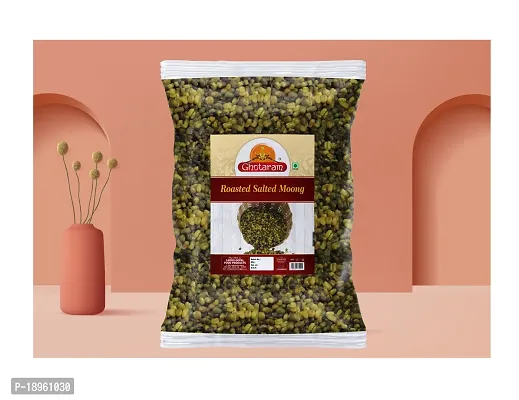 Ghotaram Sprouted Popular Roasted Green Moong Whole Namkeen Snack | Roasted Mung Bean Green Gram | Rich in Protein | No Additives | Evening Teatime wholesome snack Ready to Eat-900g x 1Pack-thumb3