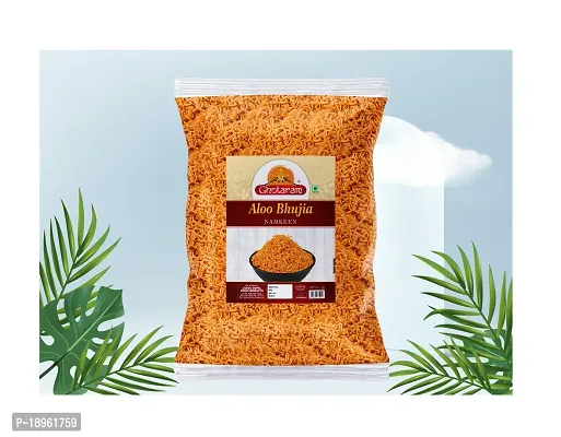 Ghotaram Kufri Sindhuri Aloo Bhujia Namkeen Made of Potatoes,Gram Flour,Spices and Herbs||All time Favourite Indian Snacks/Namkeen||Ready to eat||No Preservatives Crsipy Snack-300g x 1Pack-thumb5