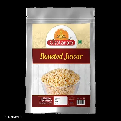 Ghotaram Amravati Authentic Sorghum Jowar Jawar Puff Kurmura Kurmure Murmura Murmure Puff Snack | Crispy | Namkeen | Ready to eat | Snacks | Preservatives Free Tea Time Snacks-300g x 1Pack