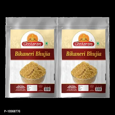 Ghotaram Rao Rathod Mevadi Bikaner Wali Bhujiya | Bikaneri Bhujia Low Fat bikaneri bhujia sev Namkeen with Dew beans,gram flour and indian Spices | Favourite Indian Savoury Snack-150g x 2Pack