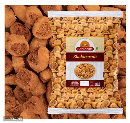 Ghotaram Bhakarwadi Chai Time Snack | Indian Namkeen Nashta | Traditional Indian Snacks | Party Snacks Indian Snack | Festival Season Diwali Rakhi Snack and Namkeen Savoury Snack-1Kg x 1Pack-thumb4