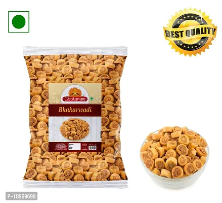 Ghotaram Bhakarwadi Chai Time Snack | Indian Namkeen Nashta | Traditional Indian Snacks | Party Snacks Indian Snack | Festival Season Diwali Rakhi Snack and Namkeen Savoury Snack-1Kg x 1Pack-thumb5