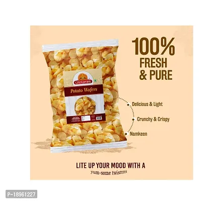 Ghotaram Marwari Falhari aloo wafers | Aslee Marwar Ke Aloo Wafers | Potato Chips | Rich Potato wafers Tasty Yummy Snack Healthy Snack | Fast Vrat Upwaas Navratri Namkeen Snack-300g x 1Pack-thumb2