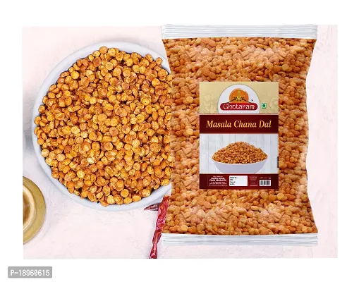 Ghotaram Mahabaleshwar Gluten Free Chatpata Chana Dal Namkeen Crispy Chana Dal Coated with Delicious Masala||Spicy and Flavorful||Favorite Teatime Snack||Made with Groundnut Oil-300g x 1Pack-thumb2