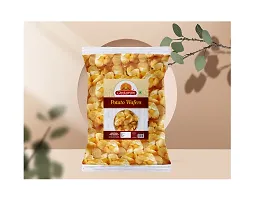 Ghotaram Potato Chips Navratri Diwali Rakhi Utsav Special Namkeen Snack | Batata Wafers Chips aloo wafers Aloo Wafers Aloo Chips Falahari Fast Time Ready to eat Namkeen Snack-300g x 1Pack-thumb3