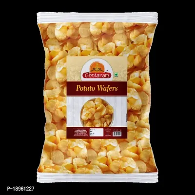 Ghotaram Marwari Falhari aloo wafers | Aslee Marwar Ke Aloo Wafers | Potato Chips | Rich Potato wafers Tasty Yummy Snack Healthy Snack | Fast Vrat Upwaas Navratri Namkeen Snack-300g x 1Pack