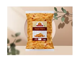 Ghotaram Kufri Sindhuri Potato Chips Tomato / Tomato Wafers Chips Tangy Tomato Flavoured Aloo Wafers Fried Potato Chips Wafers Snacks Namkeen | Utsav Party Festive Savoury Snack-150g x 2Pack-thumb3