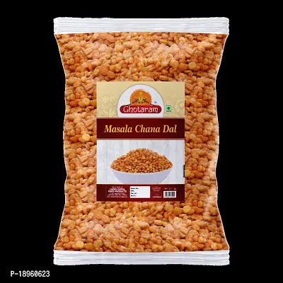 Ghotaram Mahabaleshwar Gluten Free Chatpata Chana Dal Namkeen Crispy Chana Dal Coated with Delicious Masala||Spicy and Flavorful||Favorite Teatime Snack||Made with Groundnut Oil-1Kg x 1Pack