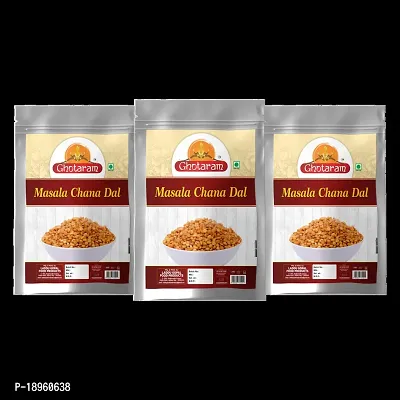 Ghotaram Marwar Classic Chana dal Spicy Munching Namkeen | Protein Rich Masala Chana Dal | Healthy Indian Snacks | Festival Season Diwali Rakhi Snack and Namkeen | Savoury Snack-280g x 3Pack