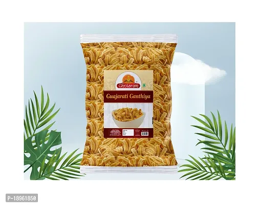 Ghotaram Bhavnagar Classic Makhania Farsan | Makhania Gathiya Gathia Farsaan Namkeen Snack | Healthy Namken farshan namkeen Savoury Snack Chai Coffee Tea Party Namkin Snack-300g x 1Pack-thumb4