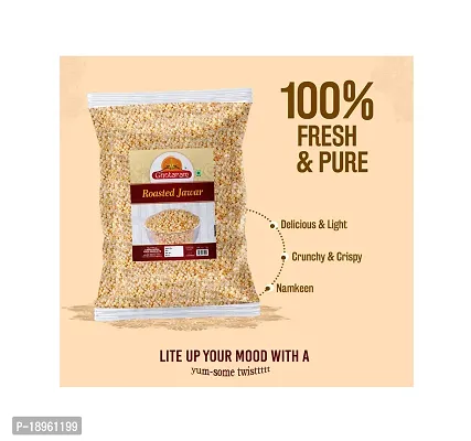 Ghotaram Jowar Puffs Tasty Crunchy Puffs | Protein Puffs | Gluten Free, Low Fat Jowar | Healthy Roasted Snacks Eat Smart | Roasted Jowar Mix - Salted Puffs Bachcho Ka Favourite-300g x 1Pack-thumb2