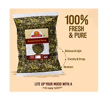 Ghotaram Sprouted Popular Roasted Green Moong Whole Namkeen Snack | Roasted Mung Bean Green Gram | Rich in Protein | No Additives | Evening Teatime wholesome snack Ready to Eat-900g x 1Pack-thumb1