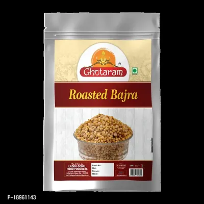 Ghotaram Gluten Free Roasted Namkeen Bajra Puff Low Calorie | Anytime Healthy Snack Pearls Millets Snacks | Diabetic Friendly Namkeen Snack Travel Friendly Namkeen Millets Snack-300g x 1Pack